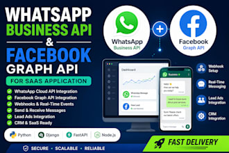integrate whatsapp business API and facebook graph API for saas apps