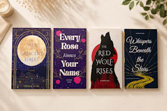design fantasy and fiction book covers for amazon KDP