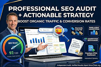 deliver a professional interactive SEO audit report