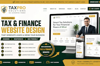 design tax website, income tax website, finance website, tax leads
