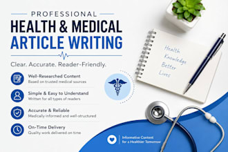 write engaging health and medical blog articles