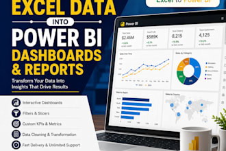 clean and transform excel data into dynamic power bi dashboards