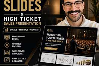 design webinar slides high ticket sales pitch deck presentation powerpoint