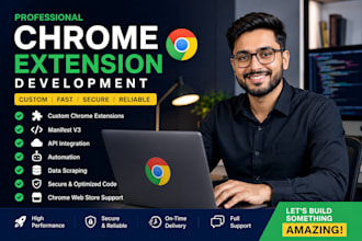 develop a custom chrome extension with manifest v3 and API integration