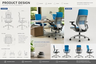 design product design for wellness lifestyle accessories, workspace ergonomic