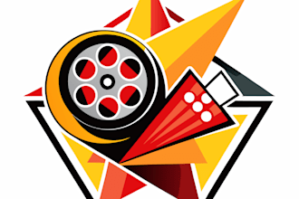 design a modern entertainment and media logo