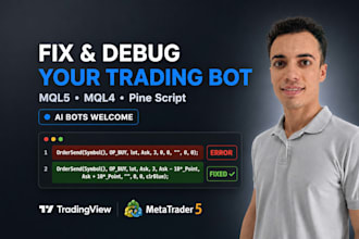 fix your ai trading bot for mt5 or tradingview