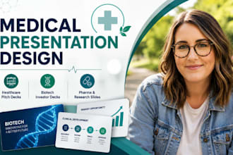 medical presentation design, healthcare pitch deck, biotech investor decks