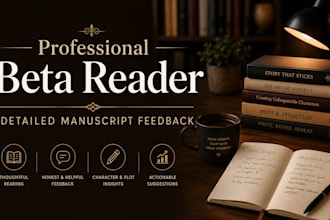 provide professional beta reading and manuscript feedback
