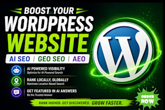 do wordpress ai optimization, wordpress backlink, geo seo aeo for ai visibility