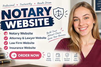 notary website design attorney website lawyer website insurance website