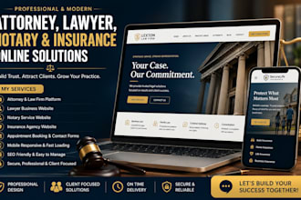 notary website design, attorney website, lawyer website, insurance website