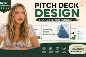 startup pitch deck design, investor pitch deck, saas startup presentation promax