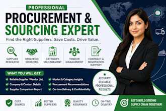 provide strategic sourcing and procurement support