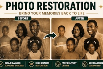 professionally restore repair and enhance old photos