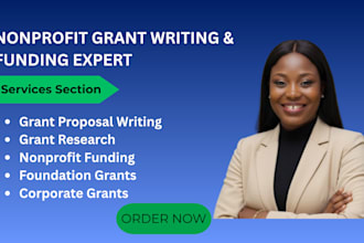write grant proposals, research grants, and secure funding