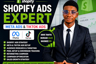 set up shopify ads and meta ads campaigns to boost sales