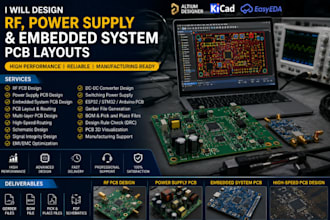 design rf, power electronics and embedded systems pcb layouts