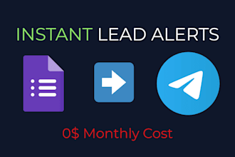 connect google forms to telegram bot for instant lead alerts