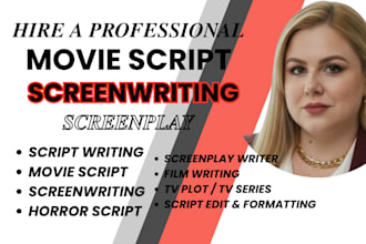 do novel adaptation, synopsis and treatment for your screenplay
