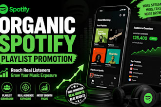organic spotify playlist promotion for real listeners