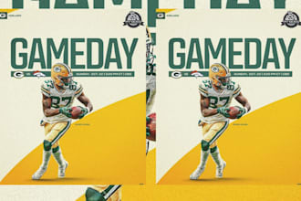 design professional football, basketball, and sports flyers