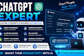 create powerful  chatgpt  prompts, ai content, and  custom  ai solutions promp
