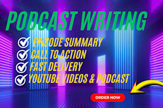 write podcast content podcast script