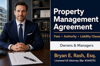 draft custom property management agreement contracts