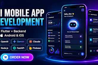 build an ai mobile app using flutter with backend