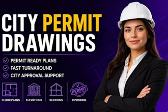 create city permit drawings architectural plans and ready construction set