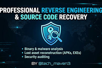 reverse engineer, analyze binaries, and recover lost source code