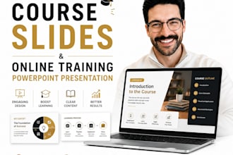 design course slides and elearning online training powerpoint presentation