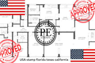 licensed architect civil structural engineer USA stamp florida texas california