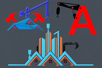 create a modern real estate logo design