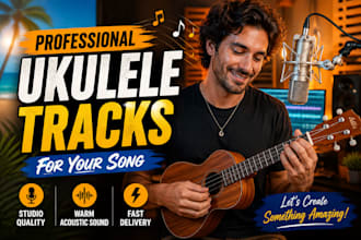 record professional ukulele tracks for your song