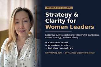 be your executive life coach for women leaders