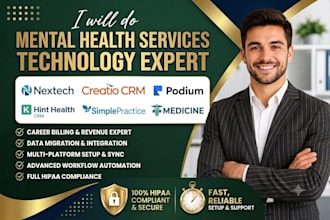setup nextech creatio CRM medicine podium klara hint health CRM simplepractice