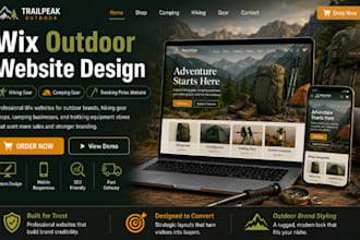 design wix adventure tours website canyoning tours volcano tours website