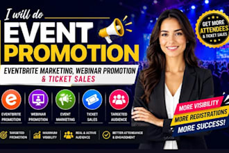promote your webinar, online event and conference for more registrations