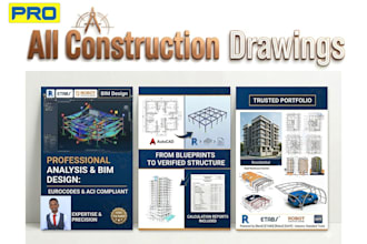 create revit bim models and construction drawings