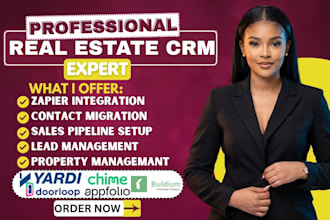 doorloop buildium yardi voyager appfolio chime real estate crm automation zapier