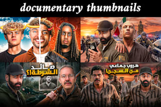 make a professional documentary thumbnail in 24h