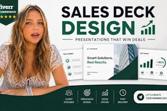 sales deck presentation design, b2b sales presentation, company profile deck pro
