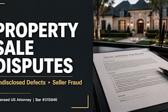 write a legal demand letter for a property sale dispute