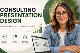 consulting presentation design, business strategy PPT, corporate deck expert