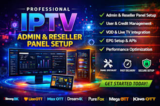 create admin panel strong 8k lion ott max ott dream4k pure fox mega ott king