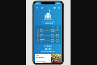 build mosque app, quran app, mosque app, prayer time app, livestream app