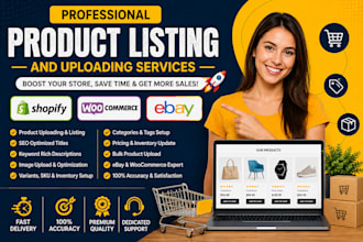 ecommerce product listing shopify woocommerce ebay listing product description