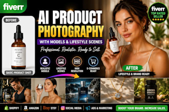 custom ai product photography with ai models